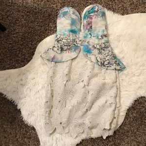 Angel Biba Water Color mini dress